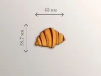 Стикер объемный "Круассан"