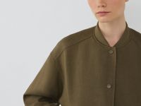 Бомбер изо льна, Зеленый