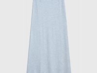 Вязаная юбка с кашемиром, Серый