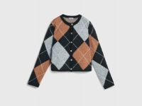 Кардиган из пряжи с шерстью, Черный