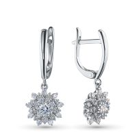 Серьги из белого золота э4712сг09185800