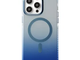 Чехол-накладка Mutural MagSafe Icesense Series для iPhone 15 Pro пластиковый (синий градиент)