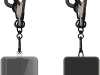 Шнурок Krutoff Нейлон для телефона и ключей 0.3m Black