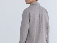 Рубашка в клетку виши, Коричневый