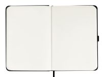 Скетчбук Гамма "Студия" А4 100 л 110 г, черный, твердая обложка, на резинке, слоновая кость