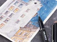 Набор цветных капиллярных ручек Малевичъ "GrafArt PRO", базовый, 12 шт