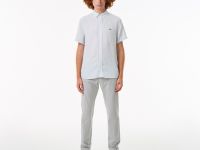 Мужская льняная  рубашка Lacoste с коротким рукавом