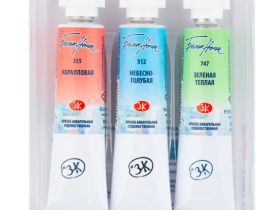 Набор акварели "Белые Ночи" Пастель 2 3 тубы x10 мл, пластиковый коррекс