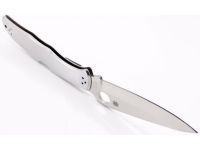 Складной нож Endura 4 - Spyderco 10P, сталь VG-10 Satin Plain, рукоять нержавеющая сталь