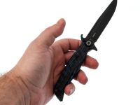 Складной нож НОКС Финка-М, сталь D2, рукоять G10 черно-синяя