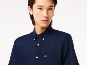 Мужская льняная рубашка Lacoste