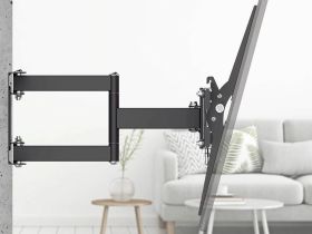 Кронштейн Hama поворотно-выдвижной, наклонный 32"-65", до 40 кг черный