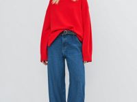 Ультраширокие джинсы, Синий