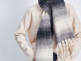 Шарф в полоску