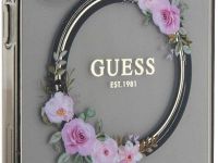 Чехол Guess Flowers Wreath MagSafe для Galaxy S24+ черный