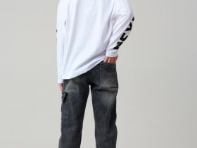 Брюки текстильные джинсовые утепленные флисом для мальчиков