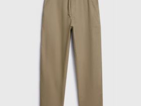 Брюки с эластичным поясом, Бежевый