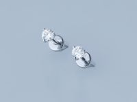 Пусеты из белого золота с бриллиантами э4701пс05112600