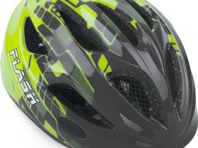 Шлем подростковый Author Flash с активным фонарем (розовый / синий 47 - 51 см)