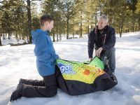 Надувной тюбинг 142 см, морозоустойчивый ПВХ