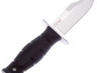 Нож с фиксированным клинком Cold Steel Mini Leatherneck Clip Point, сталь 8Cr13MoV, рукоять кратон, черный