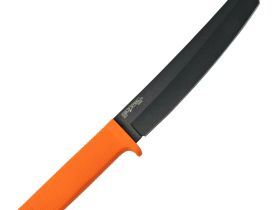 Нож с фиксированным клинком Cold Steel Recon Tanto, сталь SK-5, рукоять кратон, оранжевый/черный