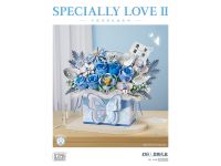 1968_MK Конструктор Бабочка в букете синих цветов