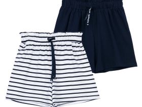 Шорты трикотажные для девочек, 2 шт в комплекте