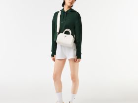 Женская толстовка Lacoste свободного кроя с капюшоном