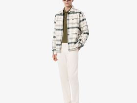 Мужское поло Lacoste L.12.21 классического кроя с длинным рукавом