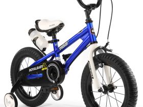 Детский велосипед Royal Baby Freestyle 14, год 2024, цвет Синий