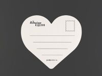 Открытка "Сердце Любовь спасет мир"