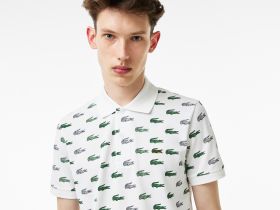 Мужское поло Lacoste приталенного кроя