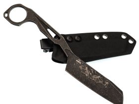 Скелетный нож Mr.Blade Abuser LE Ghost blackwash, сталь AUS-8