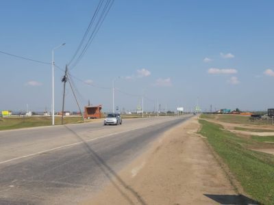 На аварийном участке дороги «Нам» установили освещение