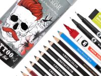 Набор для скетчинга Cretacolor "TattooSketching" 14 предметов