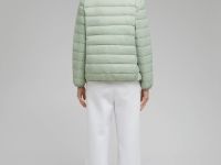 Стеганый пуховик с натуральным пухом