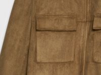 Куртка-рубашка из искусственной замши, Желтый