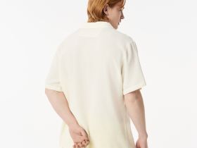 Мужская хлопковая рубашка Lacoste свободного кроя