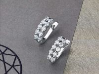 Серьги из белого золота с бриллиантами э4701сг10175900