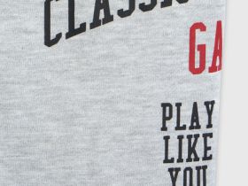 Трикотажные брюки с принтом для мальчиков, Серый