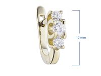 Серьги из желтого золота с бриллиантами э0301сг07153600