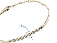 Браслет из желтого золота с бриллиантами э0301бр08152800