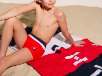 Плавки-шорты трикотажные для мальчиков, короткие