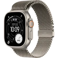 Смарт-часы Apple Watch Ultra 3 49mm Natural Titanium Case with Natural Titanium Milanese Loop (S)