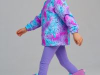 Куртка текстильная с полиуретановым покрытием для девочек (ветровка)