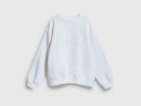 Свитшот с объёмным принтом для девочек, Белый