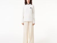 Женская хлопковая толстовка Lacoste с капюшоном