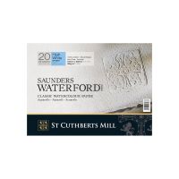 Альбом-склейка для акварели Saunders Waterford C.P. среднее зерно 31х23 см 20 л 300 г белоснежный