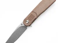 Складной нож Tenable Einar, сталь NItro-V, рукоять микарта, коричневый